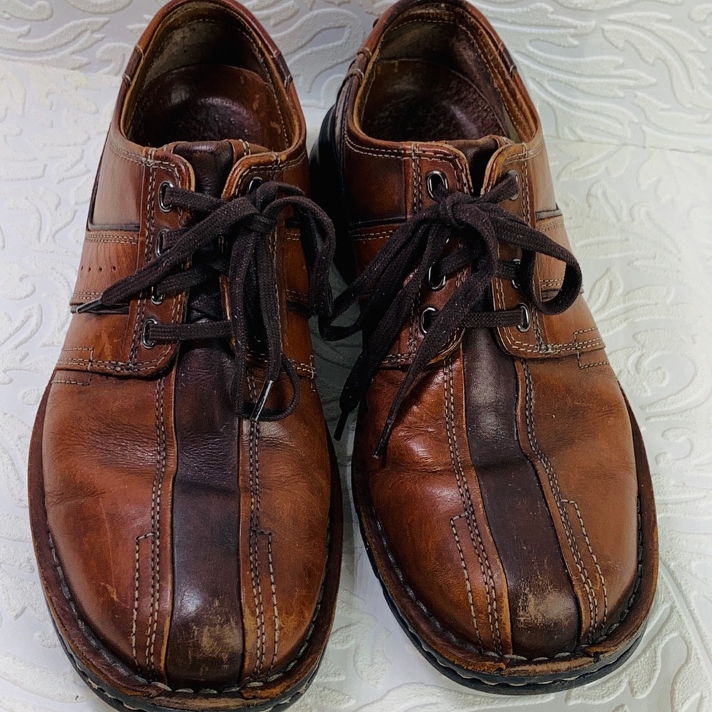 Clark’s men’s two Tone Leather Lace Up Loafers 9m